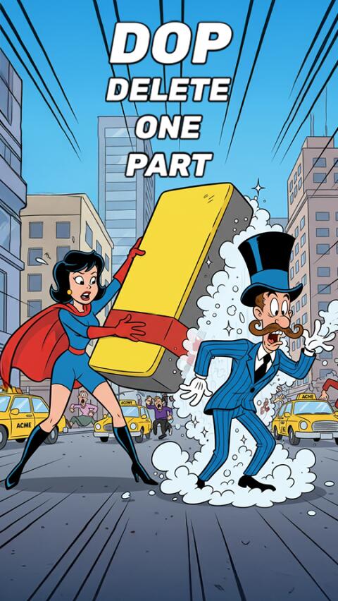 Jeu Android DOP Delete one part