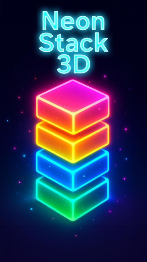 Jeu Android Neon stack 3D