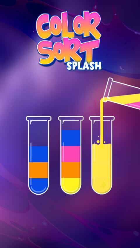 Jeu Android Color sort splash
